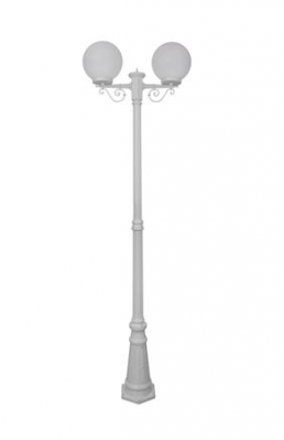 SIENA 2LT 2.4M 300MM OPAL POSTLIGHT WHITE